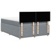 vidaXL Boxspring met matras stof lichtgrijs 140x190 cm