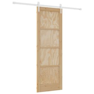vidaXL Schuifdeur ORKDAL 73,5 x 211 cm Massief grenenhout
