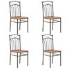 vidaXL Eetkamerstoelen 4 st MDF bruin