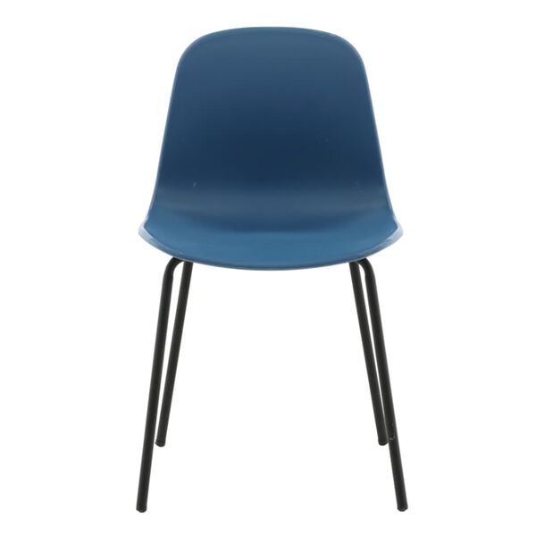 Venture Home Eetkamerstoelen 2 st Arctic kunststof zwart en blauw