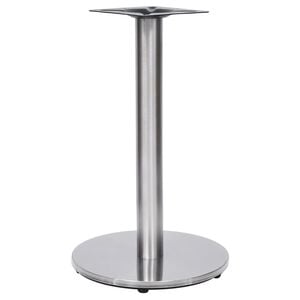 vidaXL Bistrotafelpoot &Oslash;45x72 cm roestvrij staal zilverkleurig
