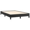 vidaXL Boxspring met matras en LED kunstleer zwart 120x190 cm
