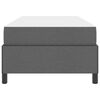 vidaXL Boxspringbed Donkergrijs 100 x 200 cm Stof