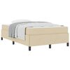 vidaXL Boxspringbed Cr&egrave;me 120 x 190 cm Stof