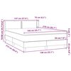 vidaXL Boxspring met matras fluweel roze 140x210 cm
