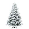 vidaXL Kunstkerstboom met 300 LED met standaard Wit 210 cm PE en PVC