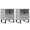 vidaXL Nachtkastjes 2 st 40x35x50 cm bewerkt hout grijs sonoma eiken