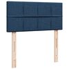 vidaXL Boxspring met matras stof blauw 100x200 cm