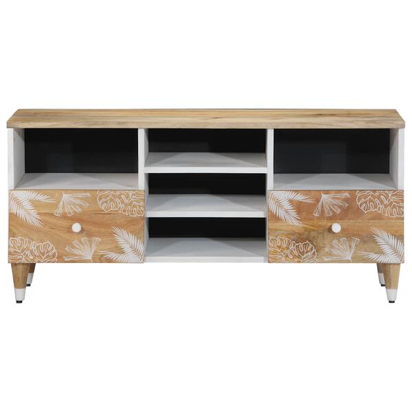 vidaXL Tv-meubel 100x33,5x46 cm massief mangohout