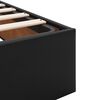 vidaXL Ottoman bed met matrassen 200x200cm kunstleer zwart