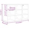 vidaXL Schoenenkast Sonoma Eiken 77,5 x 30 x 51 cm Bewerkt hout