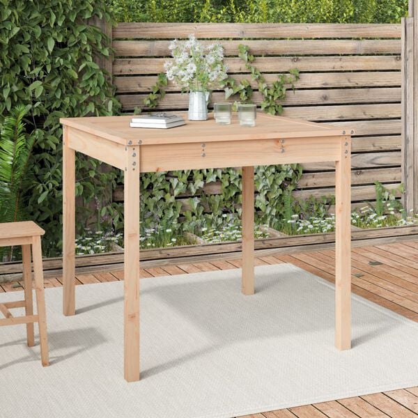 vidaXL Tuintafel 82,5x82,5x76 cm massief grenenhout