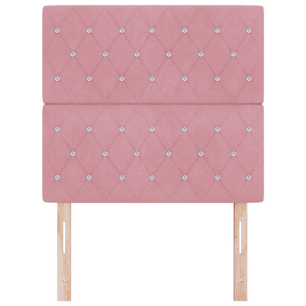 vidaXL Hoofdbord Roze 100 cm Fluweel