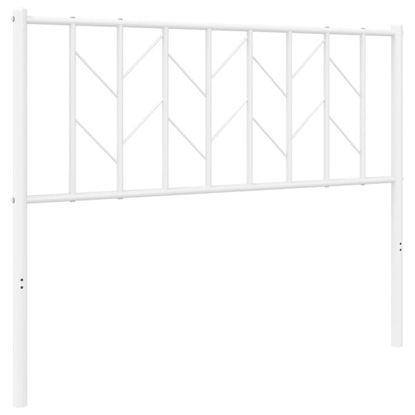 vidaXL Vervangend hoofdbord 107 cm metaal wit