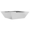 vidaXL Plantenbak zilver 50 x 50 x 15 cm Gegalvaniseerd staal