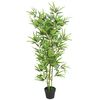 vidaXL Kunstplant met pot bamboe 120 cm groen
