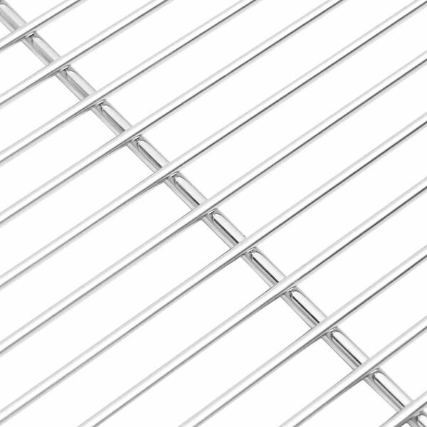 vidaXL Grillrooster Zilver 40 x 30 cm Roestvrij staal
