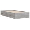 vidaXL Bedframe met lades bewerkt hout grijs sonoma eiken 90x200 cm