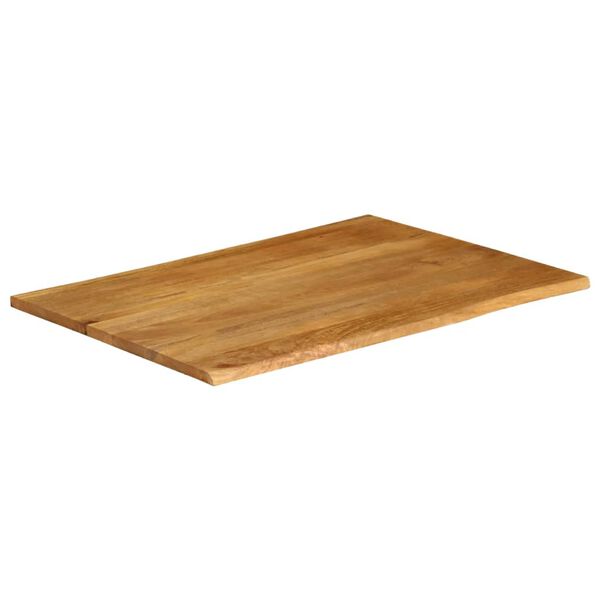 vidaXL Tafelblad met natuurlijke rand 110x80x2,5 cm massief mangohout