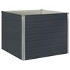 vidaXL Plantenbak verhoogd 100x100x77cm gegalvaniseerd staal antraciet
