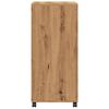 vidaXL Rolkast 55x40x91 cm bewerkt hout artisanaal eikenkleurig