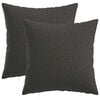 vidaXL Kussensloop 2 pcs HEERLEN Donkergrijs 30 x 30 cm
