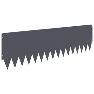 vidaXL Gazonrand 20 st 103 x 30 cm Staal Antraciet