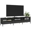 vidaXL Tv-meubel 202x39x43,5 cm koudgewalst staal zwart
