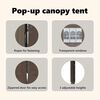 vidaXL Partytent inklapbaar met zijwanden 3x6 m taupe