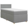 vidaXL Boxspringbed met matras Lichtgrijs 90 x 190 cm Stof
