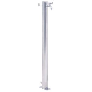 vidaXL Waterzuil rond 40 cm roestvrij staal