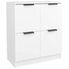 vidaXL Dressoir 60x30x70 cm bewerkt hout wit