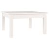 vidaXL Salontafel 55x55x30 cm massief grenenhout wit