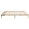 vidaXL Bedframe Naturel 180 x 200 cm Massief grenenhout