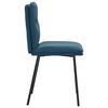 vidaXL Eetkamerstoelen 2 st fluweel blauw