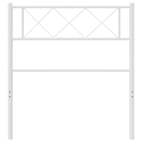 vidaXL Hoofdbord 90 cm metaal wit