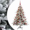 vidaXL Kunstkerstboom met kerstbal 150 cm 150 LED's Warmwit