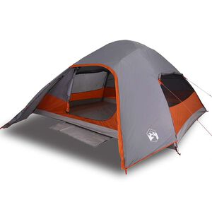 vidaXL Koepeltent 4-persoons waterdicht grijs