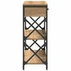 vidaXL Console Tafel met lade artisanaal eikenkleurig 75 x 28 x 75 cm