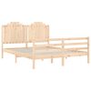 vidaXL Bedframe met hoofdbord massief hout 160x200 cm