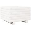 vidaXL Plantenbak 40x40x26,5 cm massief grenenhout wit
