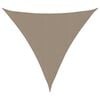 vidaXL Zonnescherm driehoekig 3x3x3 m oxford stof taupe