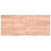 vidaXL Wandschap 140x60x(2-6)cm behandeld massief eikenhout lichtbruin