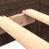 vidaXL Bedframe zonder matras bewerkt hout bruin eikenkleur 100x200 cm