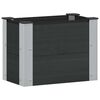 vidaXL Verhoogde plantenbak Zwart 50 x 30 x 36 cm alu.