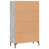 vidaXL Hoge kast 69,5x31x115 cm bewerkt hout betongrijs