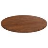vidaXL Tafelblad rond &Oslash;40x1,5 cm bewerkt massief eikenhout donkerbruin