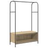 vidaXL Kledingrek Bruin Eiken 100 x 44 x 160 cm Bewerkt hout