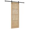 vidaXL Schuifdeur ORKDAL 73,5 x 211 cm Bewerkt hout Naturel en Zwart