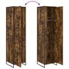 vidaXL Warderobe 2 pcs Rook Eik 50 x 50 x 200 cm Bewerkt hout